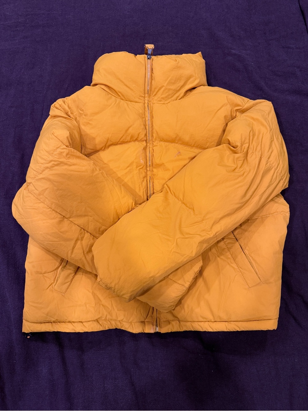 Women’s Mustard Puffer Jacket - Lightweight Warmth